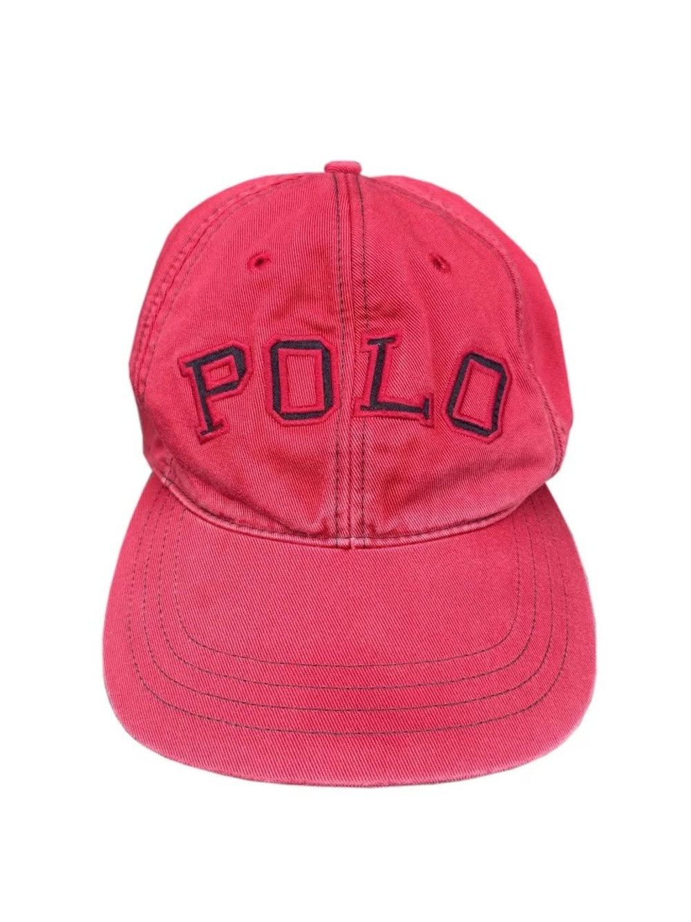 Vintage Polo Sport Ralph Lauren Spell Out Red / Black Hat